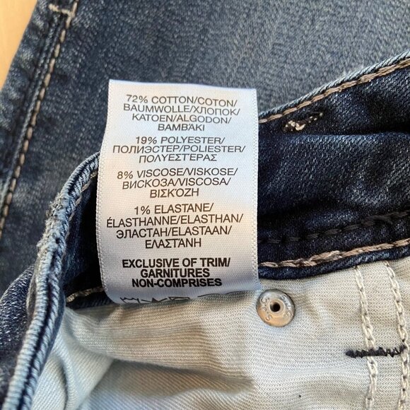 Silver Jeans Co. Elyse Straight leg low-mid rise size 29 stretchy blue cotton - Picture 6 of 10